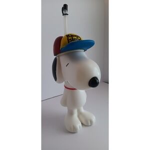Snoopy Cup Kings Island 2010 Molded Plastic Drink Peanuts Kidcore Collectible